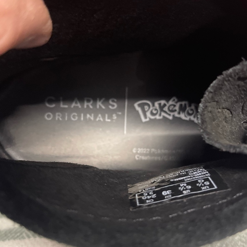 Clarks x Pokemon black wallabee boots - Picture 6 of 12